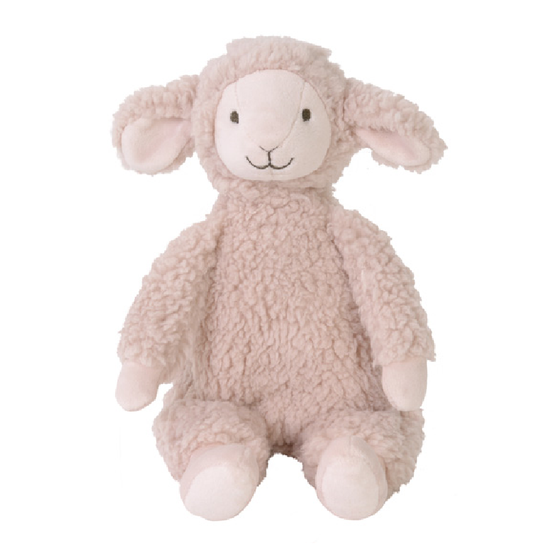  - lotus mouton - peluche rose 30 cm 